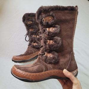 The North Face abby boot waterproof faux sherpa lining size US 8